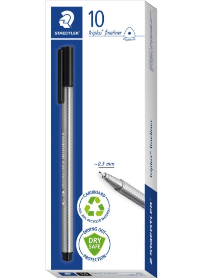 ستدلر قلم ستيدلر تريبلس فاينلاينر - أسود - Image 1