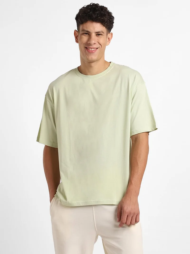 نوبيرو Men's Graphic Print Oversized Fit T-Shirt