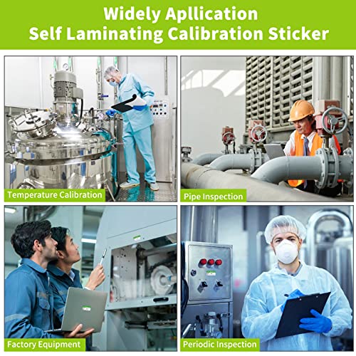 DLUGOPIS 100 Pack 1.75''0.63' Self Laminating Calibration Labels with Marker Pen O Ring Stickers for NIST & ISO-9000 Calibrations Inventory Quality Control Organization - Image 4