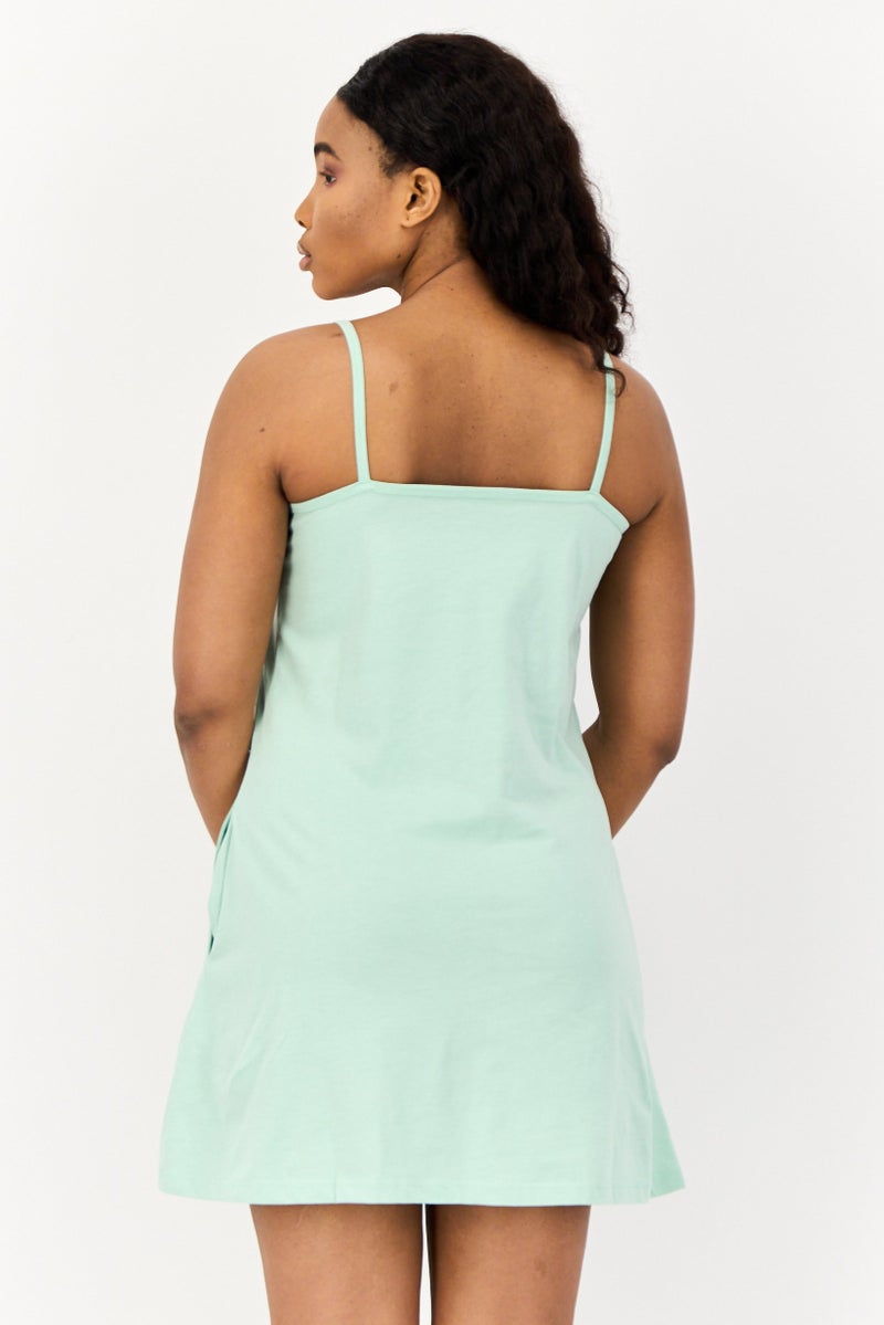 ONLY Women Plain Mini Dress, Mint Green  - Image 3