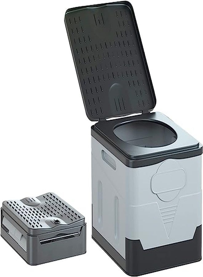 Ndola Portable Folding Toilet - Outdoor Travel Camping Potty Waterproof Car Bucket for Home/Boat/Hiking/Long Trips (2) - Image 1