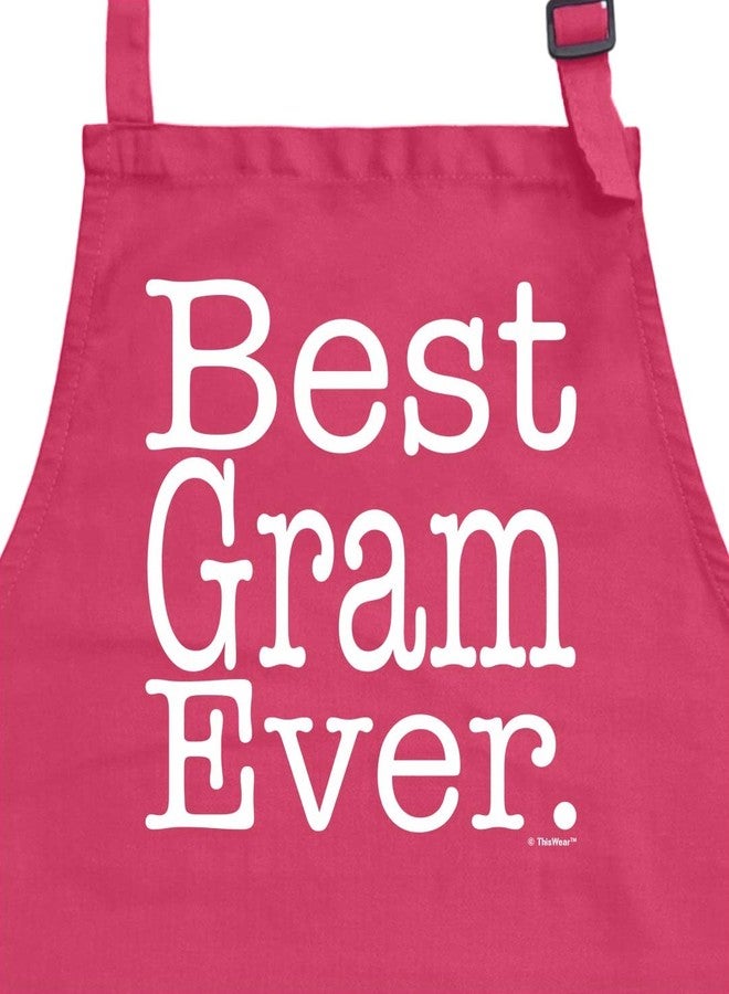 ذيس وير هدايا ThisWear Grams للنساء، أفضل هدية على الإطلاق، مريلة قابلة للتعديل بجيبين من Heliconia - Image 2