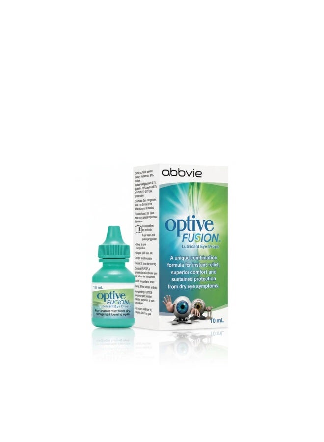 Abbvie Optive Fusion Lubricant Eye Drops 10ml