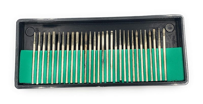 Aone Mini Electric Premium PCB Drill Rotary Machine with Adapter,Diamond Coated & Stone Bur Set Engraving,Drilling,Polishing,Grinding,Buffing on Metal,Plastic,Wax for Jewellery Making,Hobby Craft DIY - Image 4