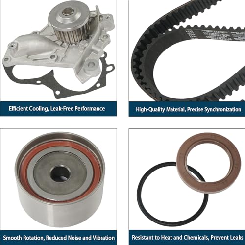 CYTROBE Engine Timing Belt Kit with Water Pump Compatible with 1987-2001 Toyota Camry, 1996-2000 Toyota RAV4, 1987-1999 Toyota Celica 1991-1995 Toyota MR2, 1999-2001 Toyota Solara 2.0L 2.2L 3SFE 5SFE TCKWP199 - Image 5