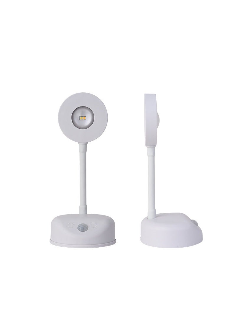 إم مياويان مصباح جداري داخلي ذكي قابل لإعادة الشحن بدون أسلاك، مصباح كشاف LED مزود بحساس حركة للجسم، مع جهاز تحكم عن بُعد، مصباح جداري ديناميكي مزود بمستشعر، كشاف LED قابل لإعادة الشحن، مرن وقابل للدوران، مثالي للقراءة بجانب السرير، بثلاث درجات حرارة لونية، مناسب للتصوير، المرايا، الممرات والمناسبات الأخرى. - Image 1