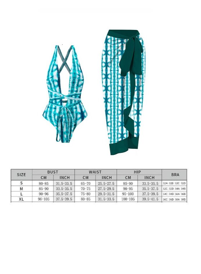 Y&D 2-Piece Women Swimsuit with Skirt Holiday Beach Dress Female Retro Swimwear Vintage Surf Wear Summer - Image 2