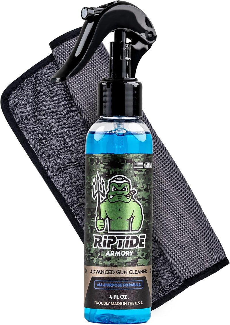 Riptide Armory Advanced Gun Cleaner 4oz - All Purpose Gun Cleaner Targets Carbon Deposits, Metals & Residue - Effective on All Surfaces & Finishes - Veteran Owned & Formulated by US Navy Seal (Combo) - Image 1