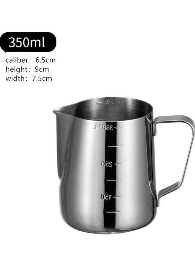Milk Frothing Pitcher Silver 350ml - Image 2