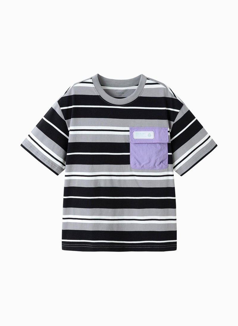 Balabala Kids Boy Round v-neck short-sleeved T-shirt  - Image 4