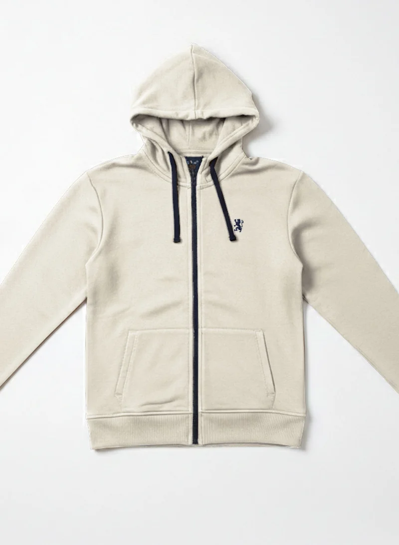 Kids’ French Terry Hoodie Jacket with Full-Zip Closure