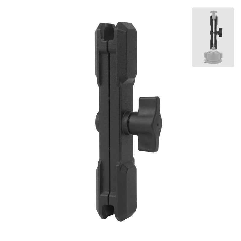 Mechrig Double Socket Arm,Extension Arm Compatible with RAM Mounts Any B Size 1" Ball Head Components & Bike Motorcycle Car Phone Mount Holder with 1'' Ball Adapter, Aluminum Alloy Long 5.9", 75003 - Image 1