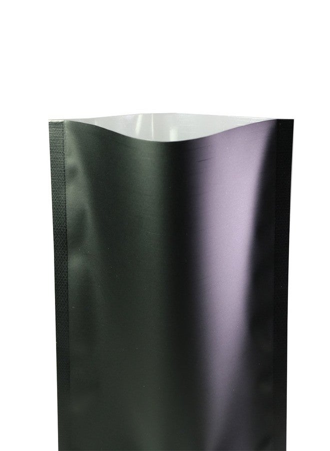 QQ Studio Clear Open Top Colored Metallic Mylar Bag (100 Bags) (Black, Open | 2.8" x 3.9") - Image 2