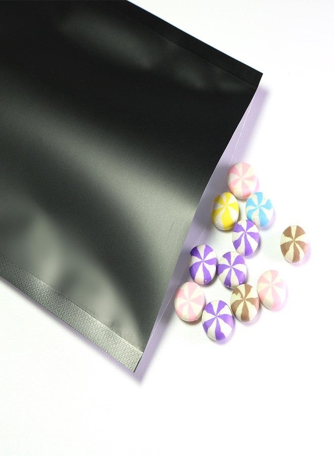 QQ Studio Clear Open Top Colored Metallic Mylar Bag (100 Bags) (Black, Open | 2.8" x 3.9") - Image 5