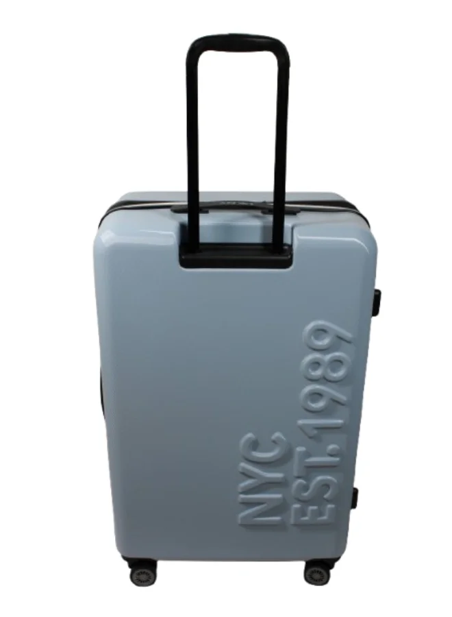 دكني حقيبة سفر DKNY SOHO صلبة بعجلات للجنسين | مصنوعة من مادة ABS فائقة الخفة مع عجلات دوارة، متوفرة بأربعة ألوان: أزرق سماوي