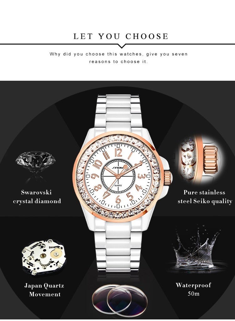 SINOBI - Women's Wrist Watch 30M Water Resistant Japanese Movement Chanel Design - Image 1