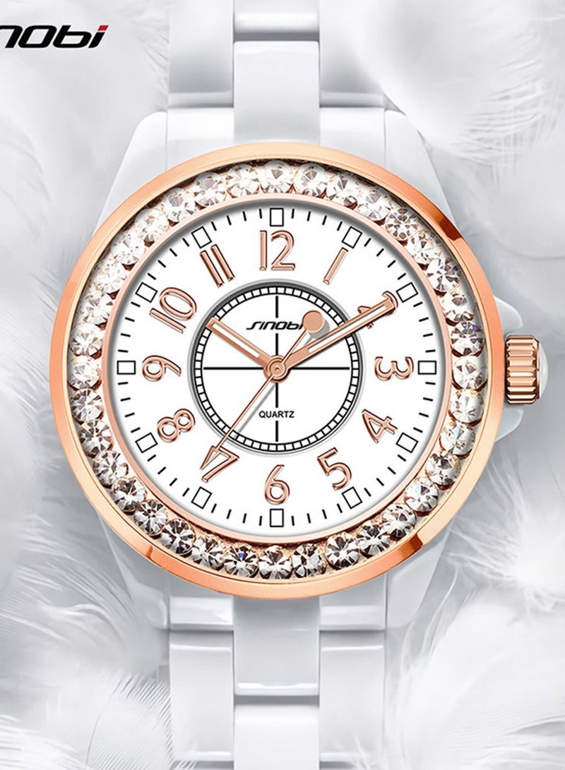 SINOBI - Women's Wrist Watch 30M Water Resistant Japanese Movement Chanel Design - Image 1