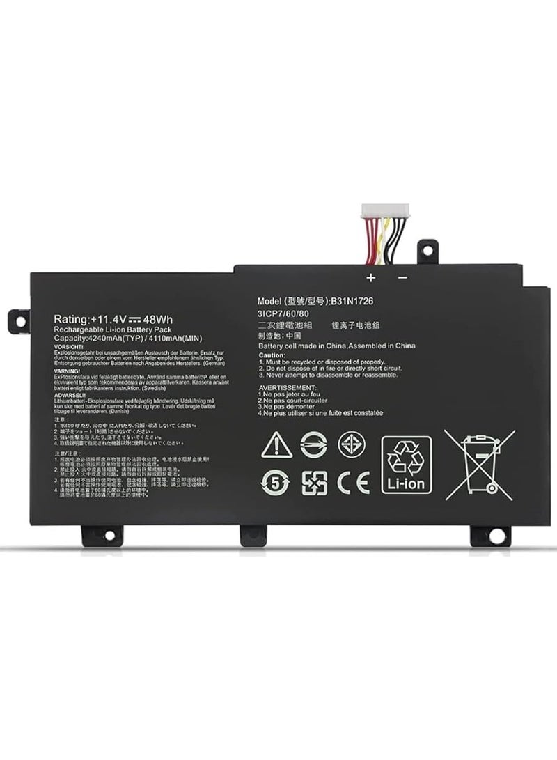 Asus B31N1726 Battery For Asus FX80 FX86 TUF FX504 FX504GE FX504GM FX505 FX505DD FX505DT FX505DY FX505GE FX505GD FX505GM A15 FA506IU A17 FA706II Series B31BnEH B31Bn91 A41LK9H 11.4V 48Wh - Image 2