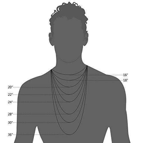 Kooljewelry سلسلة فيغارو للرجال من كولجويلري - مصنوعة من الذهب عيار 14 قيراط، 6 مم، مع مشبك لوبستر - Image 5