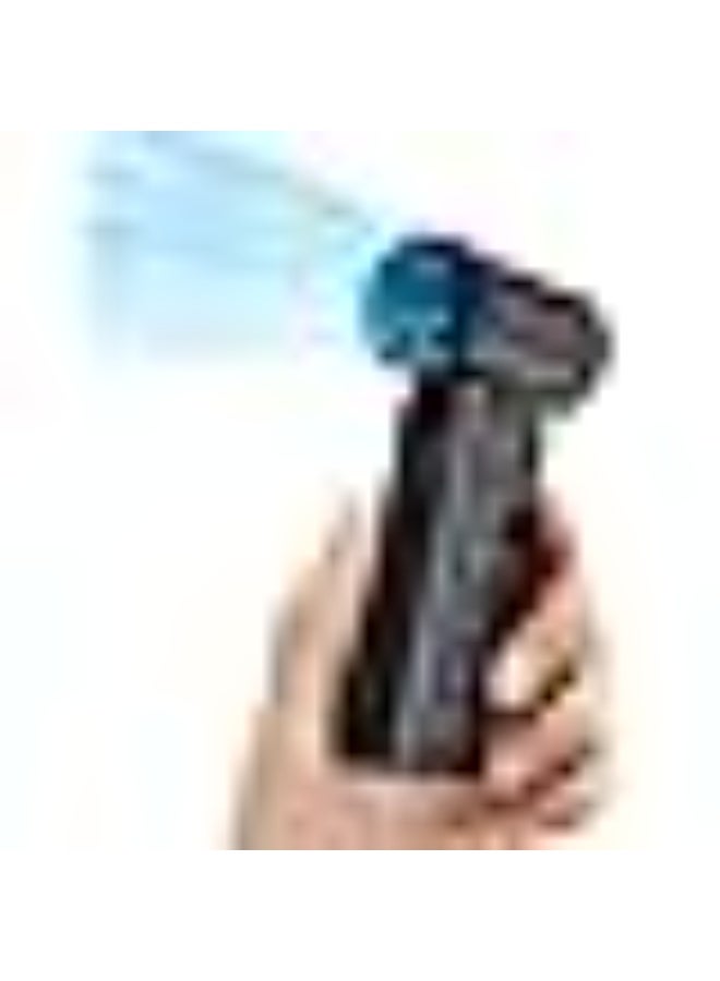 JISULIFE Portable Handheld Fan, Mini USB Rechargeable Fan [12H Max Cooling Time], Personal Makeup/Eyelash Fan, Pocket Fan with 5 Speeds for Women Men Travel Camping Outdoor Black - Image 3