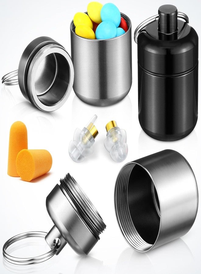 AccuPrints Sumiko small Aluminium Pill Box Keyring Keychain | Multicolour Cylindrical | Moisture-Proof | Travel & Gift Item (Pack of 2 - Image 4