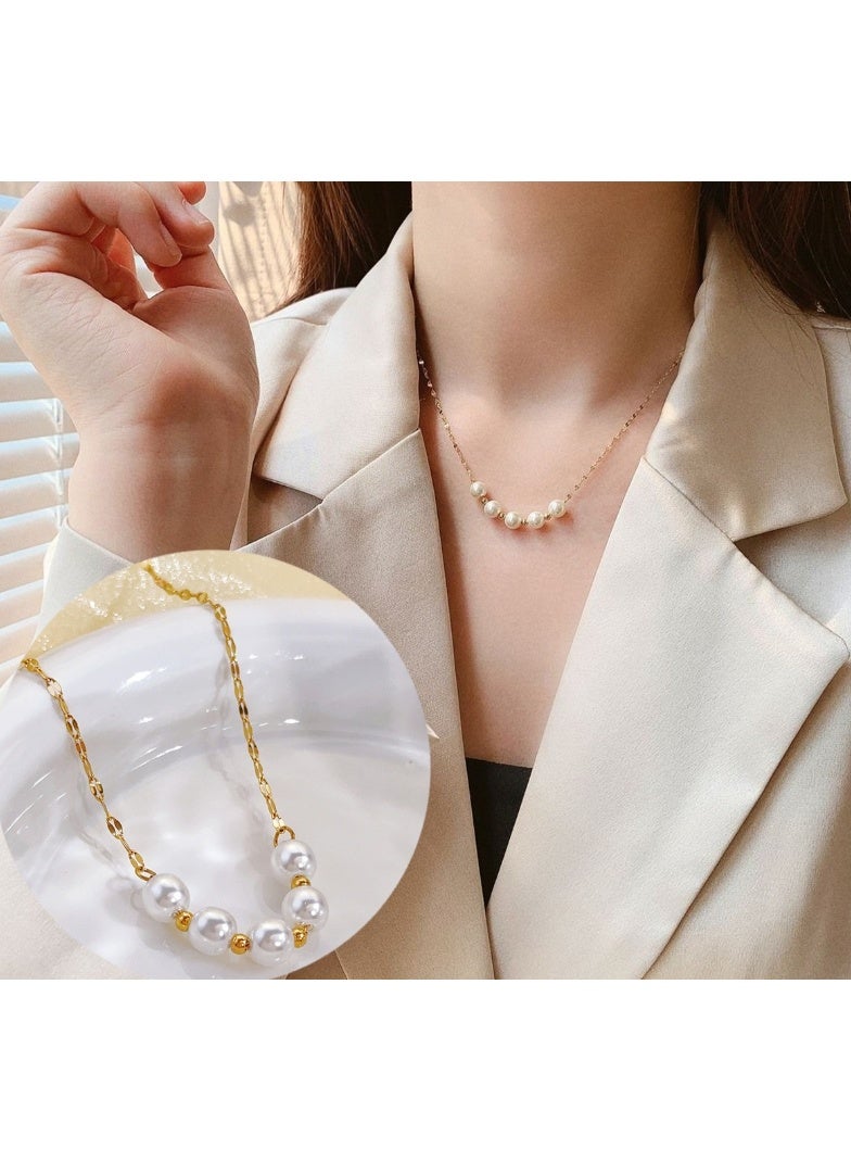 LATEEN 14K Gold Plated  Titanium Steel  Necklace for Women,  Elegant Jewelry for Daily Wear or Gifts - Image 1