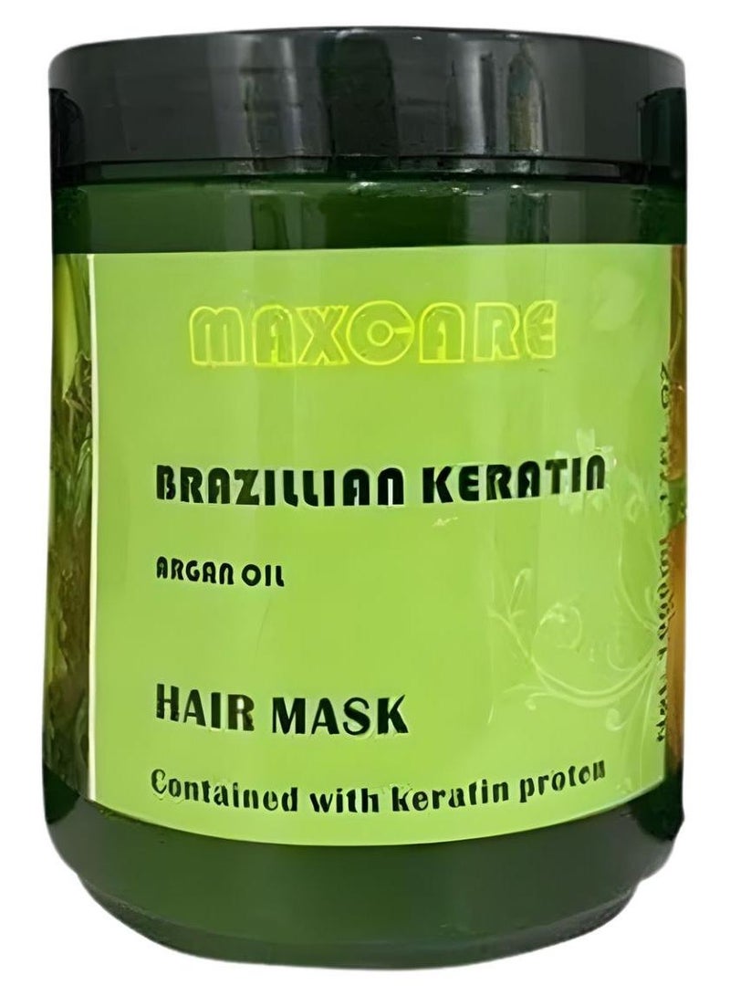 ماكس كير ماسك الشعر ماكس كير بالكيراتين البرازيلي وزيت الأرجان سعة 1000 مل - Image 1