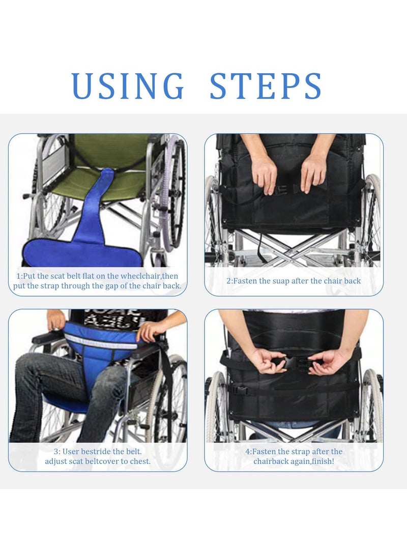 SYOSI Wheelchair Seat Belt, Medical Hospital Straps Vest Full Body Harness Adjustable Metal Buckles Non-Slip  Anti-Fall and Keep User Upright, Wheelchair Safety Belt for Elderly, Patients, Disabled - Image 5