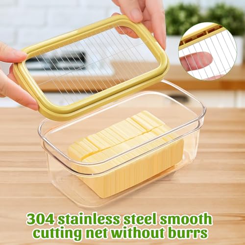 ShineMe Butter Slicer Cutter, Airtight Plastic Butter Dish with Lid, Butter Stick Container with 2pack Forks (280g) - Image 5