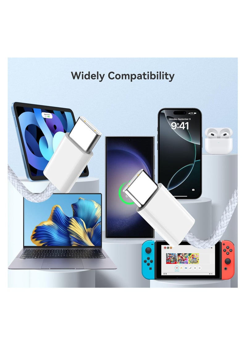 2Pcs 3Feet USB C to USB C Cable for Apple iPhone 17/16/iPhone 15  Charger Cable 60W, Type C Fast Charge Cord, Fast Charger Wire Compatible with iPhone 16 Pro/16 Plus/16 Pro Max, iPad Pro 12.9 Air Mini MacBook Air