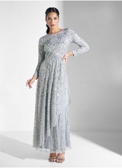 MARYISA Embellished Sequins Maxi Dress  - Image 1