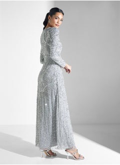 MARYISA Embellished Sequins Maxi Dress  - Image 2