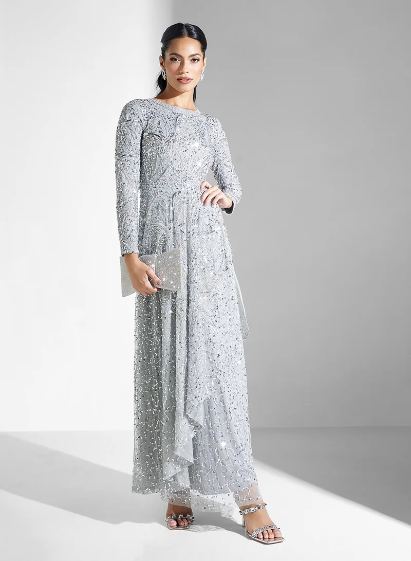 MARYISA Sequin Embellished Dress