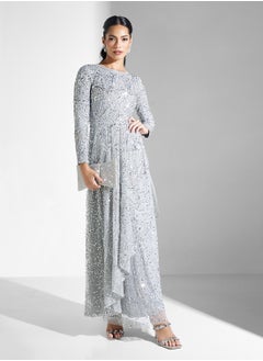 MARYISA Embellished Sequins Maxi Dress  - Image 4