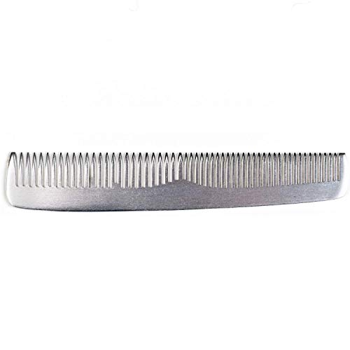 Fendrihan Sturdy Metal Double Tooth Barber Grooming Comb (6.6 Inches) - Image 4