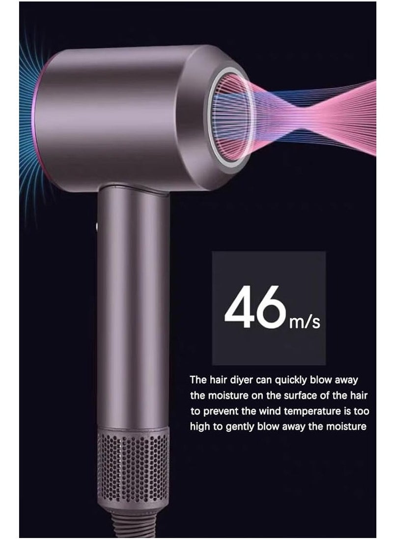 Rich Life - Hair Dryer, Lightweight Ionic Blow Dryer with 110,000 RPM High Speed Hair Dryer for Fast Drying, 1400W Thermal-Control 3Temps 2 Speeds Hairdryer for Home & Travel - Image 1