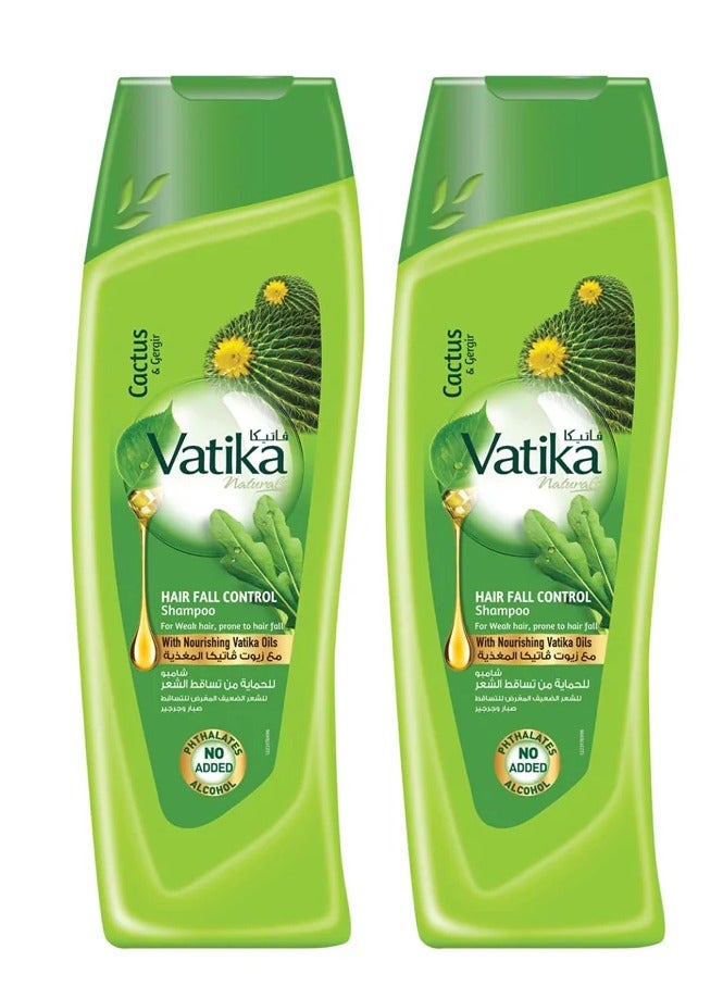 VATIKA Two Pieces of Hair Fall Protection Shampoo with Aloe Vera & Watercress - 400 ml  - Image 1