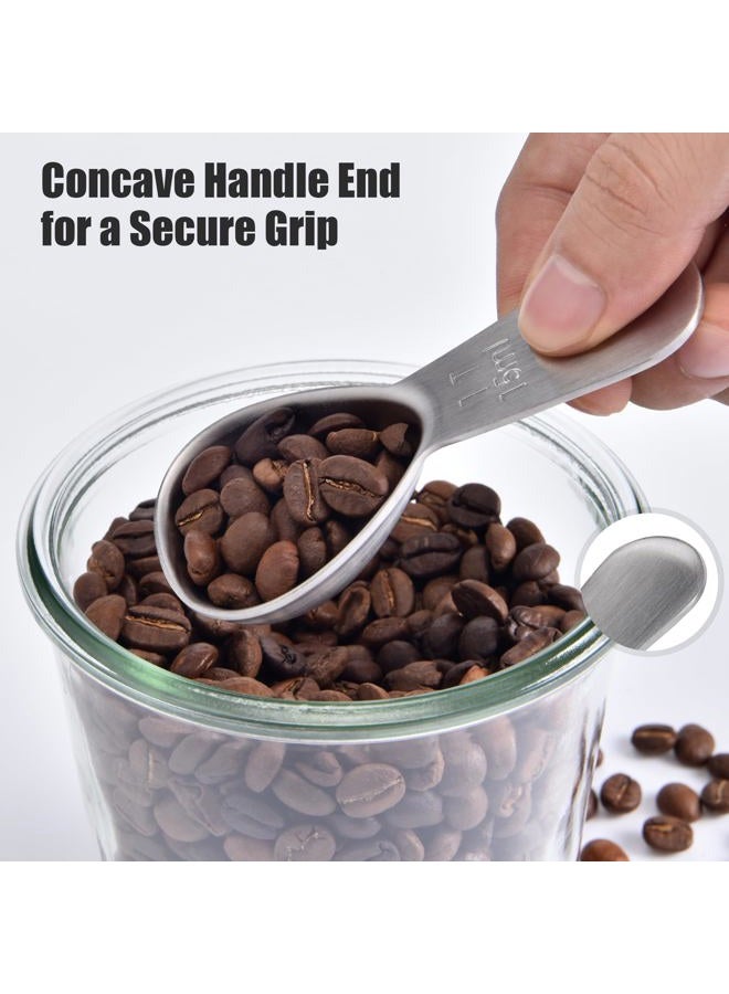 Doosu 1 Tablespoon Coffee Scoop - 18/8 Stainless Steel Heavy Duty Measuring Spoon with Short Handle, Food Grade Metal Tbsp Scoop for Ground Coffee Beans Tea Sugar Powder (15ml) - Image 5