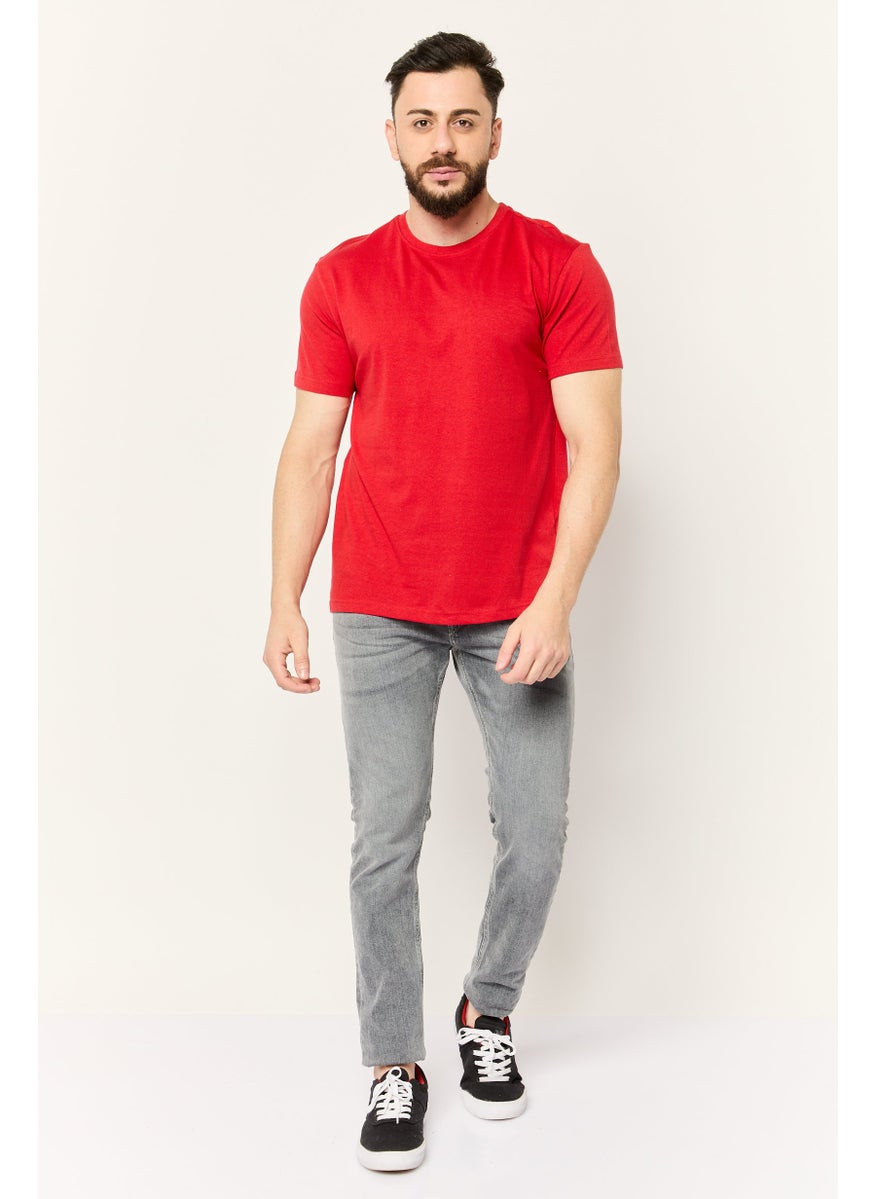 KANGOL - Men Sportswear Fit Short Sleeves Outdoor T-shirt, Red - Image 1