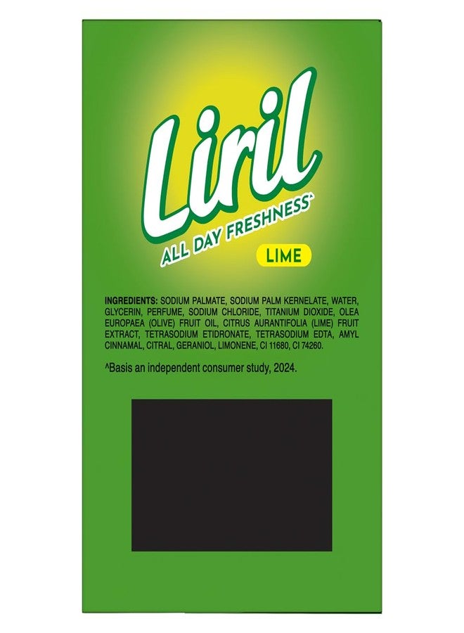 Liril Lime Bathing Bar | Feel the Citrus Burst of Freshness | Pack of 4 (4 x 125g) - Image 3