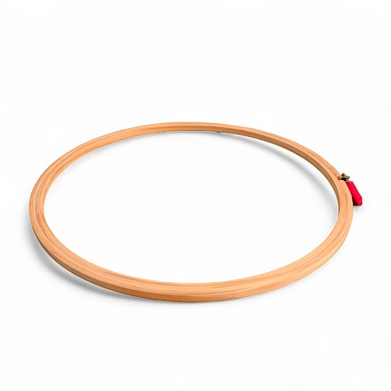 ADW CRAFT'S 16 INCH Embroidery Wooden Hoop(3 PLY, Pack of 6),Wooden Hoop Ring for Embroidery Kit,Wooden Embroidery Hoop Ring Frame,Wooden Frames for Craft Hoop Frame,Mini Wooden Hoop,Hand Embroidery Frame Wooden  - Image 3