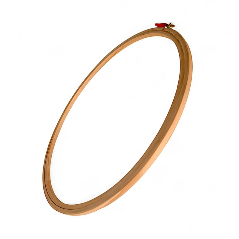 ADW CRAFT'S 16 INCH Embroidery Wooden Hoop(3 PLY, Pack of 6),Wooden Hoop Ring for Embroidery Kit,Wooden Embroidery Hoop Ring Frame,Wooden Frames for Craft Hoop Frame,Mini Wooden Hoop,Hand Embroidery Frame Wooden  - Image 4