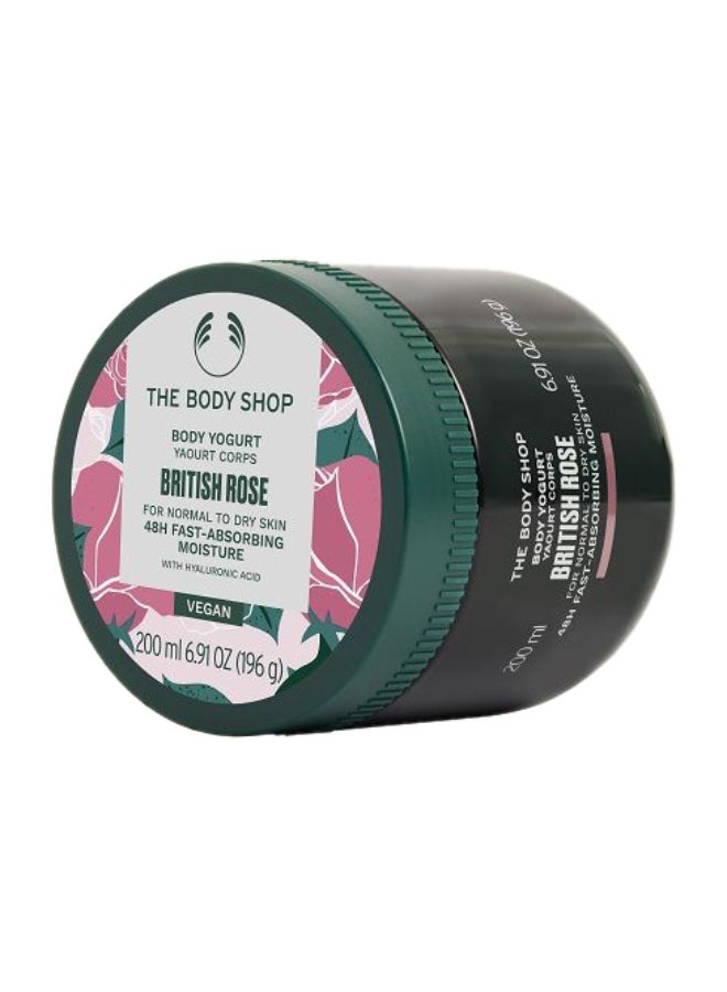 THE BODY SHOP زبادي الجسم من الورد البريطاني - مرطب جسم جل-كريم خفيف الوزن مع زبدة الشيا وحليب اللوز | ينعّم، يُسهل ويُرطب البشرة | ترطيب لمدة 48 ساعة، غير دهني، سريع الامتصاص | رائحة الورد الزهرية، 200 مل - Image 2