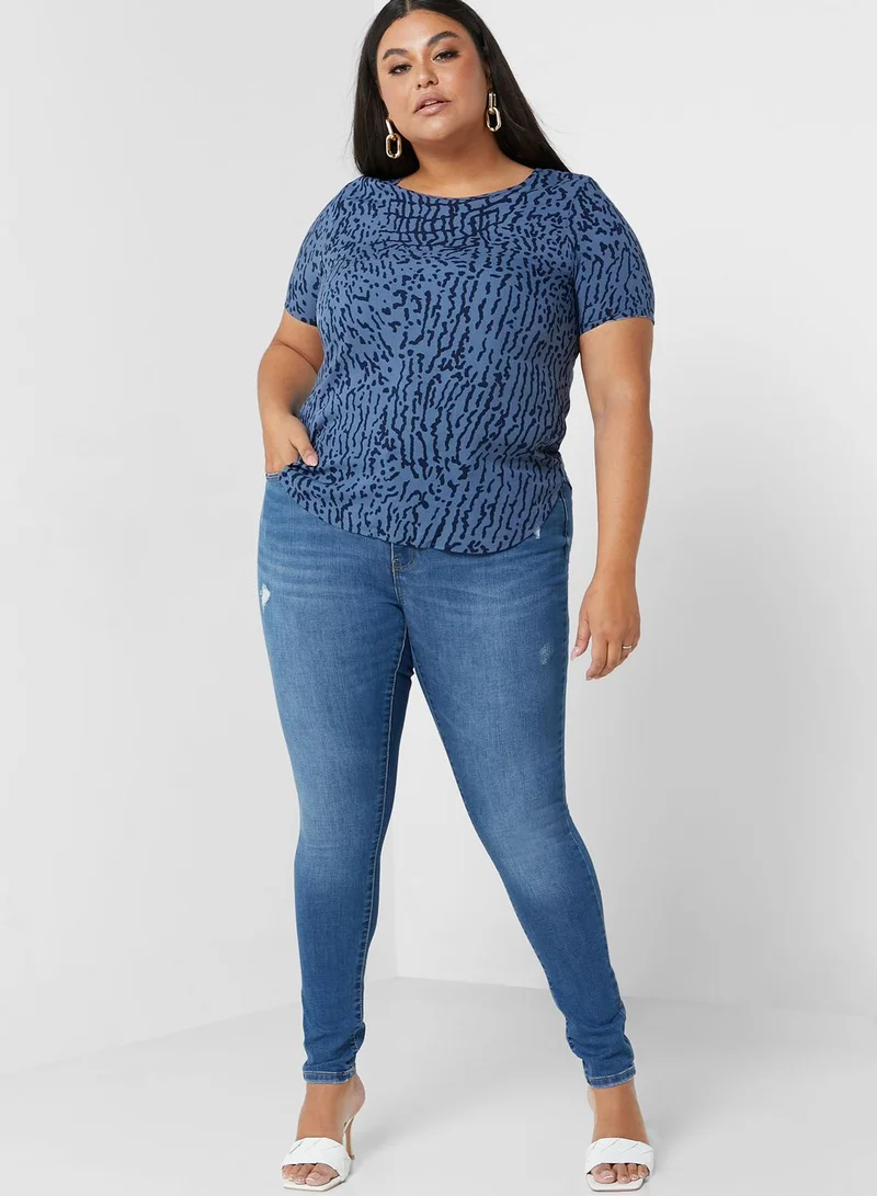 Only Carmakoma High Waist Jeans