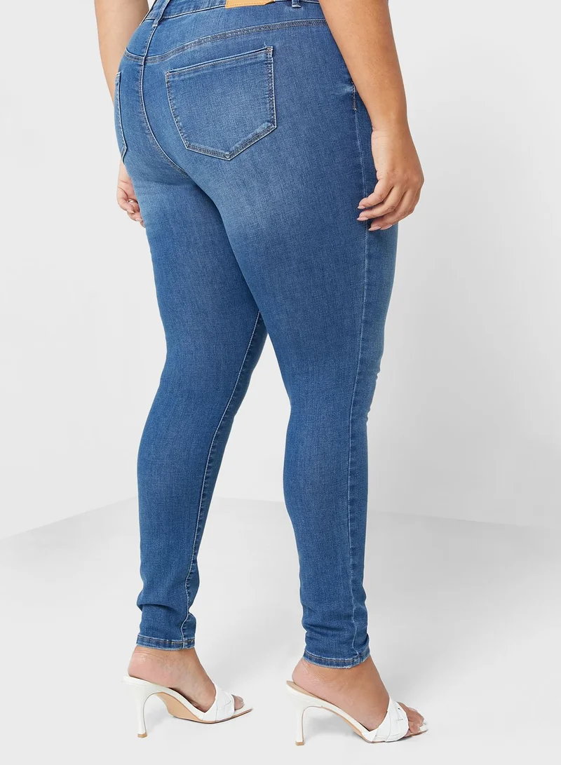Only Carmakoma High Waist Jeans