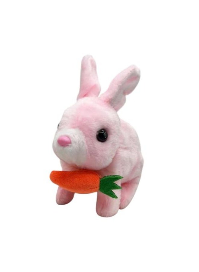 Soft Plush Bunny Toy with Carrot – Musical Battery-Operated Stuffed Rabbit - Image 2