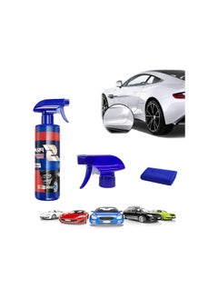 Car Coating Agent Nano Hand Spray Crystal, 3 in 1 Ceramic Car Coating Spray, Car Paint Waxing Glazing Crystal Liquid Spray, Car Glass Polishing Glass Oil Film Removing Paste