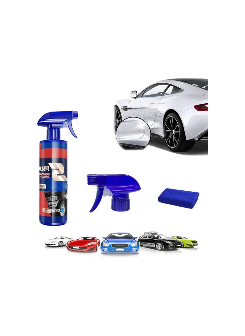 Generic - Car Coating Agent Nano Hand Spray Crystal, 3 in 1 Ceramic Car Coating Spray, Car Paint Waxing Glazing Crystal Liquid Spray, Car Glass Polishing Glass Oil Film Removing Paste - Image 1