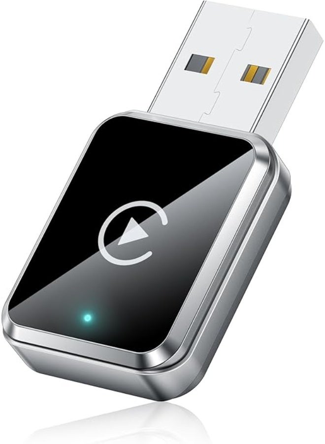 محول كاربلاي لاسلكي صغير – يحوّل الكاربلاي السلكي إلى لاسلكي – بمنفذي USB وType-C – اتصال ثابت وسريع بدون تأخير – متوافق مع آيفون iOS 10+ والسيارات من موديل 2016 فأحدث - Image 1