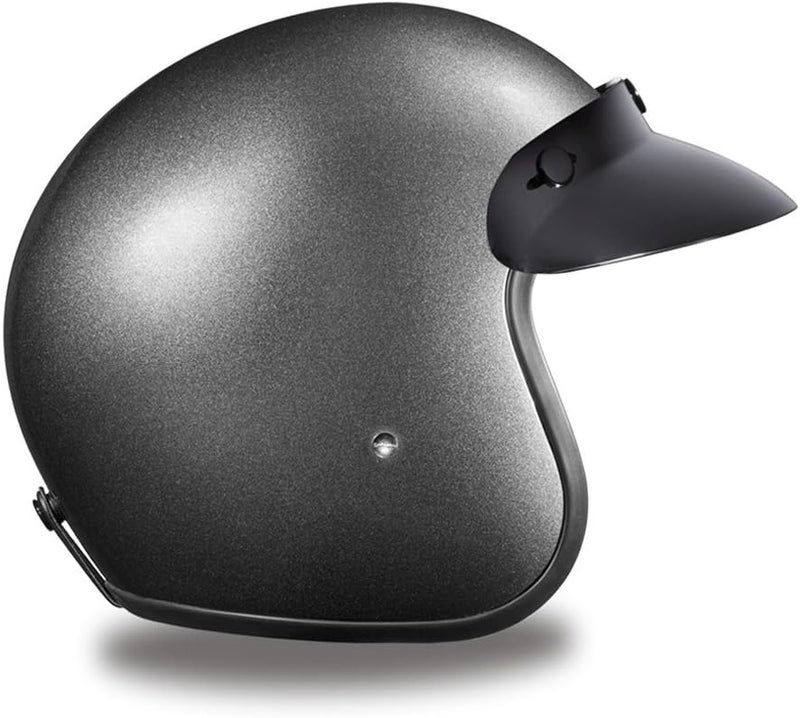 Daytona Helmets 3/4 Open Face Motorcycle Helmet - DOT Approved - Gun Metal Grey Metallic - Size L - Image 4